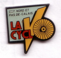 SY208 Pin's Syndicat VO VELO CGT NORD PAS De CALAIS Média Presse Journal Achat Immédiat - Médias