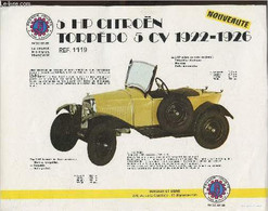 Affiche Promotionnelle/ Modèle Réduit- 5 HP Citroën Torpédo 5CV 1922-1926 - Collectif - 0 - Modelbouw