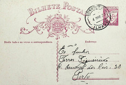 1933 Inteiro Postal Tipo «Lusíadas» 25 R. Rosa Enviado De Ílhavo Para O Porto - Postwaardestukken