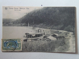 Delcampe - Congo 55 Belge Katanga Baie Et Port Bay And Harbor Boat - Congo Belga