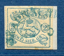 ⭐ Brunswick - YT N° 2 - Oblitéré - 1852 ⭐ - Braunschweig