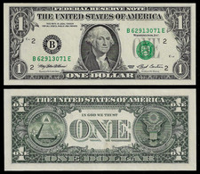 UNITED STATES FEDERAL RESERVE BANKNOTE - 1 DOLLAR 1993 - GREEN SEAL - AU/UNC (NT#03) - Billets De La Federal Reserve (1928-...)
