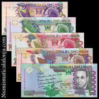 Santo Tome Y Principe Set 5000 -100000 Dobras 2010-2013 Pick 65-69 SC UNC - Sao Tomé Et Principe