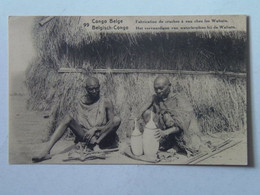 Delcampe - Congo 35 Belge Belgisch 99 Fabrication De Cruches A Eau Chez Les Wahutu Manufacture Of Water Jugs - Kinshasa - Leopoldville
