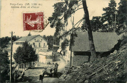 Lucéram * Village Hameau Peira Cava * Route Et Hôtel Restaurant Des Alpes * Automobile Voiture Ancienne - Lucéram