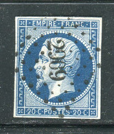Superbe N° 14Aa Cachet PC 2909 ( Soissons ) - 1853-1860 Napoleone III
