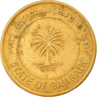 Monnaie, Bahrain, 10 Fils, 1992/AH1412, TB+, Laiton, KM:17 - Bahreïn