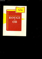 CALENDRIER DE LA BIBLIOTHEQUE ROUGE ET OR. 1959. - COLLECTIF. - 959 - Agende & Calendari