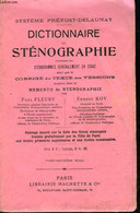 DICTIONNAIRE DE STENOGRAPHIE CONTENANT LES STENOGRAMMES GENERALEMENT EN USAGE AINSI QUE LE CORRIGE DU TEXTE DES VERSIONS - Management
