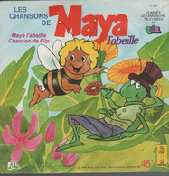 Disque 45 Tours Enfants LES CHANSONS DE MAYA L'ABEILLE - 1978 - Le Petit Ménestrel 11.021 (AN) - Kinderlieder