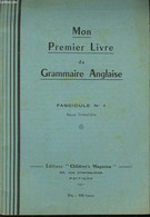 Mon Premier Livre De Grammaire Anglaise. Fascicule N°1 - PICHON Claude & COLLECTIF - 0 - Inglés/Gramática