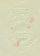 INDIA 195? 15 N.P. Red U/M Postal Stationery Env MISSING RED COLOUR 98% - Plaatfouten En Curiosa