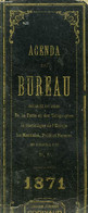 AGENDA DE BUREAU POUR 1871 - COLLECTIF - 1871 - Terminkalender Leer