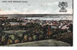N. Ireland Postcard, Antrim, Larne From Grammar School - Antrim / Belfast