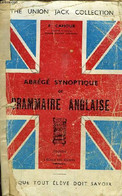 ABREGE SYNOPTIQUE DE GRAMMAIRE ANGLAISE - CAHOUR F. - 1946 - Langue Anglaise/ Grammaire