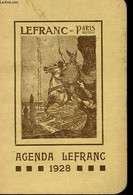 ETABLISSEMENTS LEFRANC - AGENDA 1928 - COLLECTIF - 1928 - Agendas Vierges