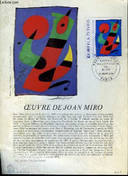 Document Philatélique "Premier Jour", Avec Timbre Oblitéré N°147 : Oeuvre De Joan Miro - COLLECTIF - 1974 - Temas