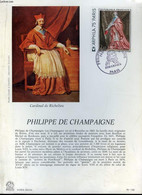 Document Philatélique "Premier Jour", Avec Timbre Oblitéré N°130 : Philippe De Champaigne. - COLLECTIF - 1974 - Motive