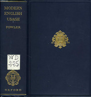 A DICTIONARY OF MODERNE ENGLISH USAGE - FOWLER H. W. - 1930 - Dictionaries, Thesauri