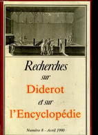 Recherches Sur Diderot Et Sur L'encyclopédie. N°8 - Avril 1990 - Revue Semestrielle - 1990 - Encyclopédies