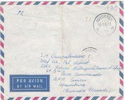 Metropolitaanse Strijdkrachten / Forces Métropolitaines En Afrique / COMRU - Ruanda-Urundi / Oorderen 12-1-1961 (relais) - Covers & Documents