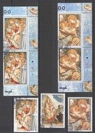 XX004 1999 PALESTINE ART CHRISTMAS GIOTTO BETHLEHEM 2000 7ST USED - Noël