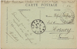 TAOURIRT - MAROC ORIENTAL -RUE CENTRALE -AU DOS CAD TRESOR ET POSTE 400 --ANNEE 1918 - Other & Unclassified