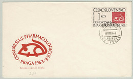 Tschechoslowakei / Ceskoslovensko 1963, Sondercouvert CONGRESSUS PHARMACOLOGICUS Praga, Maus / Mouse - Pharmacy