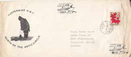 NORTH POLE, COPPERMINE COMMUNITY, ARCTIC CIRCLE, PLANE, SPECIAL COVER, 1977, CANADA - Autres & Non Classés