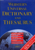 WEBSTER'S UNIVERSAL DICTIONARY AND THESAURUS - COLLECTIF - 1993 - Dictionnaires, Thésaurus