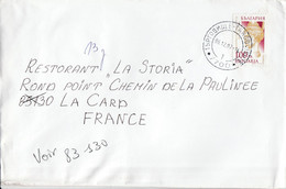 BULGARIE SEUL SUR LETTRE POUR LA FRANCE 2007 - Storia Postale