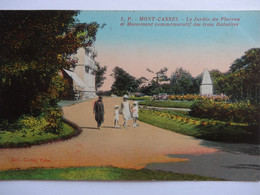 CASSEL MONT CASSEL LE JARDIN DU PLATEAU ET MONUMENT COMMEMORATIF DES TROIS BATAILLES CARTE COLORISEE - Cassel