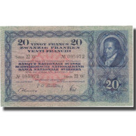 Billet, Suisse, 20 Franken, 1947, 1947-10-16, KM:39p, TTB+ - Suisse