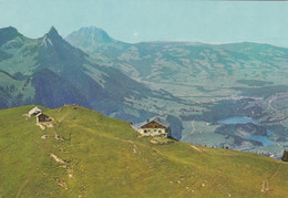 Charmey, Vounetz. Restaurant Des Dents Vertes, Direction Dent De Broc Et Moléson - Broc