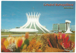 A4057 Brasilia (Brazil) - Vista Parcial Da Catedral Metropolitana - Nice Stamps Timbres Francobolli / Viaggiata 2008 - Brasilia