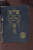 AGENDA DE LA MENAGERE AGRICOLE - ANNEE 1945 - COLLECTIF - 1945 - Agenda Vírgenes