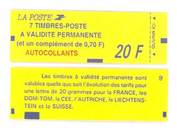 CARNET 1504 Marianne De Briat "7 TIMBRES-POSTE A VALIDITE PERMANENTE" Daté 17/3/94 Fermé. Parfait état Bas Prix. - Modernes : 1959-...