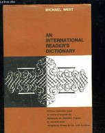 AN INTERNATIONAL READER S DICTIONARY- Edition Speciale Pour Le Cours D Anglais De Selection Du Readers Digest En Accord - Dictionnaires, Thésaurus