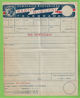 História Postal - Filatelia - Telegrama - Rádio Marconi - Telegram - Timbres - Stamps - Philately - Portugal - Briefe U. Dokumente