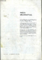 PRECIS GRAMMATICAL - SECOND CYCLE - HALL R. - 0 - Englische Grammatik