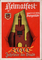 ! 1954 Ansichtskarte Burgstädt 500 Jahrfeier, Sonderstempel, Sachsen - Burgstaedt