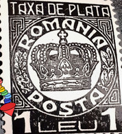 Stamps Errors Revenue Stamps Romania  1932-38, 1 Leu, Taxa De Plata With Extended "1" Mnh - Abarten Und Kuriositäten