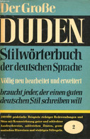 DER GROßE DUDEN, STILWÖRTERBUCH DER DEUTSCHEN SPRACHE, DAS WORT IN SEINER VERWENDUNG - GREBE Paul, STREITBERG Gerhart, R - Atlas