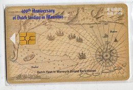 MAURICE Ref MV Cards MAU-37 50OU DUTCH LANDING IN MAURITIUS Date 1998 - Mauricio