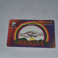 Swaziland-(SZ-SWT-0011A1)-swagaa-(5)-(E10)-(SNAA03300842316)-used Card+1card Prepiad Free - Swaziland