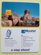 EGYPTE MONETEL TEST DEMO CARD AFRICA TELECOM LE CAIRE 1994 PYRAMIDE SPHINX NEUVE MINT - Ausstellungskarten