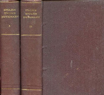 NEW ENGLISH AND ITALIAN PRONOUNCING AND EXPLANATORY DICTIONARY / NUOVO DIZIONARIO ITALIANO ED INGLESE, 2 VOL. - MILLHOUS - Dictionnaires, Thésaurus