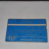 TCHAD-(CHD-19)-blue 60-(2)-(60units)-(244B15108)-(tirage-16.000)used Card+1card Prepiad Free - Ciad