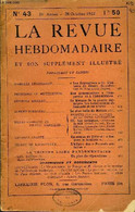 LA REVUE HEBDOMADAIRE ET SON SUPPLEMENT ILLUSTRE L'INSTANTANE TOME X N°43 - ISABELLE EBERHARDT. « Les Journaliers » (I). - Andere Tijdschriften