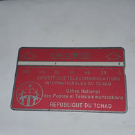 TCHAD-(CHD-23)-red 120-(3)-(120units)-(422D00026)-(tirage-16.000)used Card+1card Prepiad Free - Chad